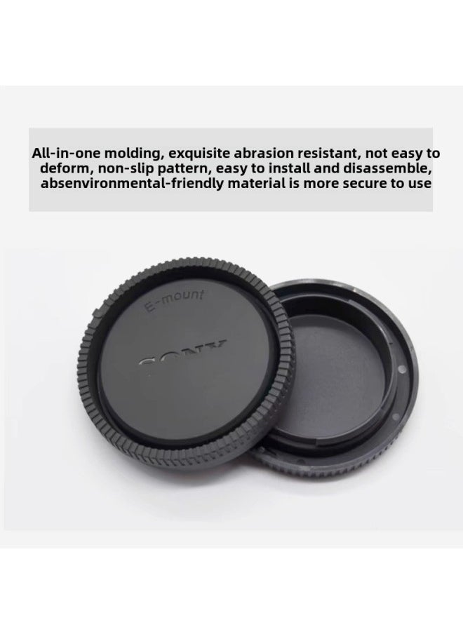 Suitable For Sony Mirrorless E-Mount Lens Back Cover Body Cover A6300A6000 A7R3 A7S A7Rm2 Body Cover-Color:black