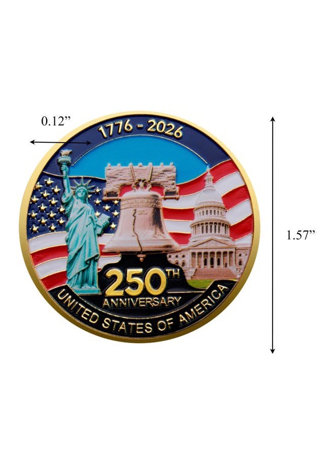 blinkee 1776 to 2026 United States 250th Anniversary Commemorative Coin - Image 3