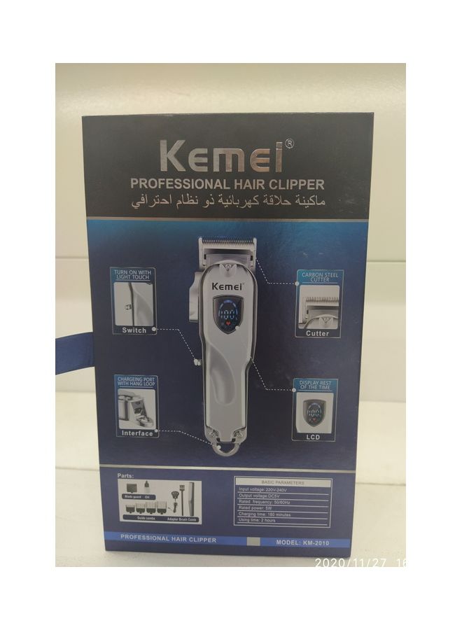 NIBEMINENT KM-2010 Hair Trimmer Silver 19cm - Image 3