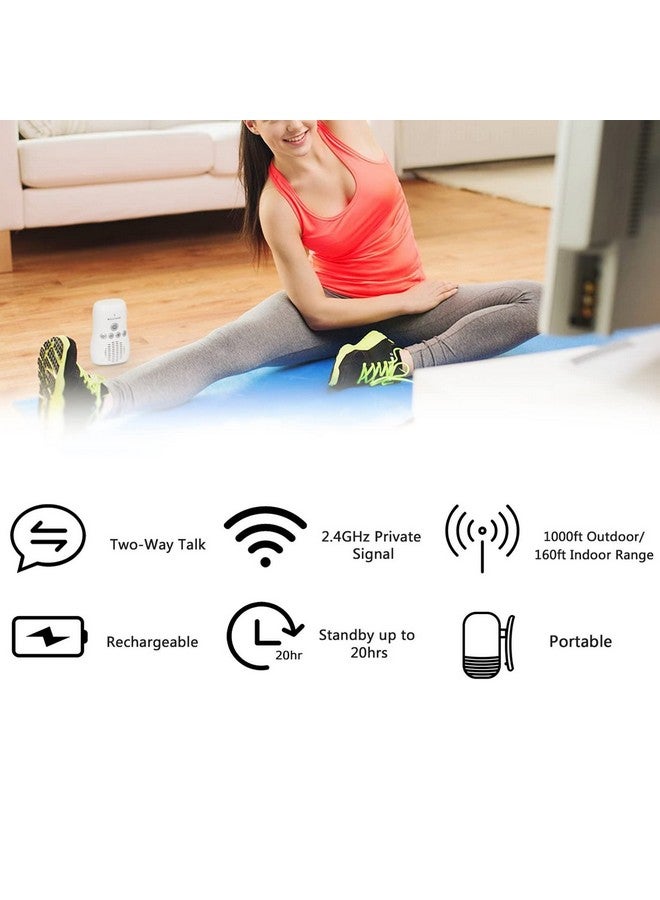 جهاز مراقبة الأطفال الصوتي DM221، مدى 1000 قدم، تنبيه صوتي اهتزازي، اتصال داخلي مع خاصية التحدث، إضاءة ليلية، كشف الضوضاء، اتصال داخلي ثنائي الاتجاه، نقطة إلى نقطة (الولايات المتحدة) - Image 1