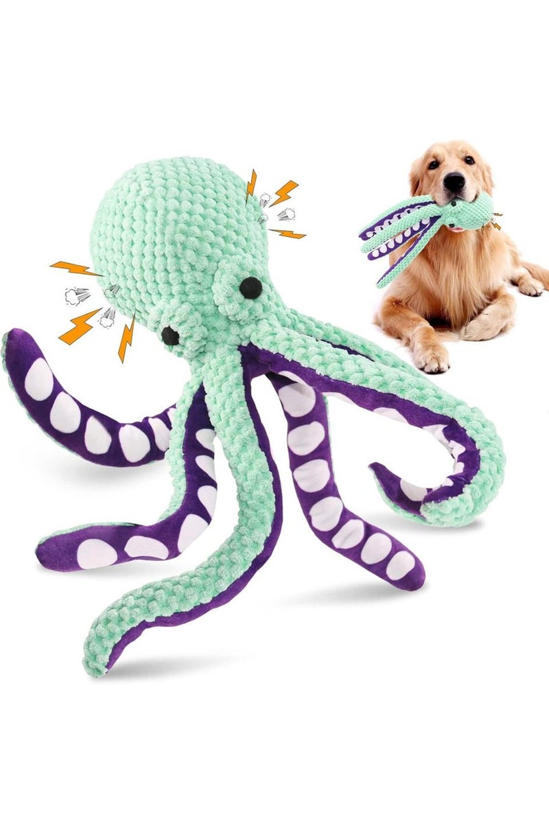 erorex 1PC green Large Squeaky Pet Dog Toy-Plush Dog Toys with Soft Fabric for Small Medium Large Dogs Dail