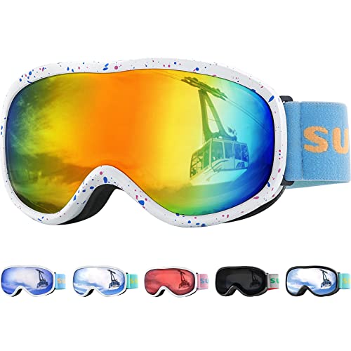 Supertrip Kids Ski Goggles, Anti-Fog Snow Snowboard Goggles for Kids Boys Grils Youth Age 5-15 - Image 1