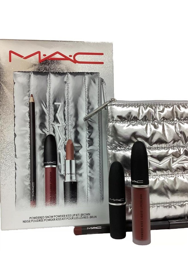 Kits MAC Powdered Snow Powder Kiss Lip Brown XMAS'23 - Image 2