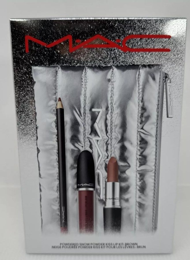 Kits MAC Powdered Snow Powder Kiss Lip Brown XMAS'23 - Image 3