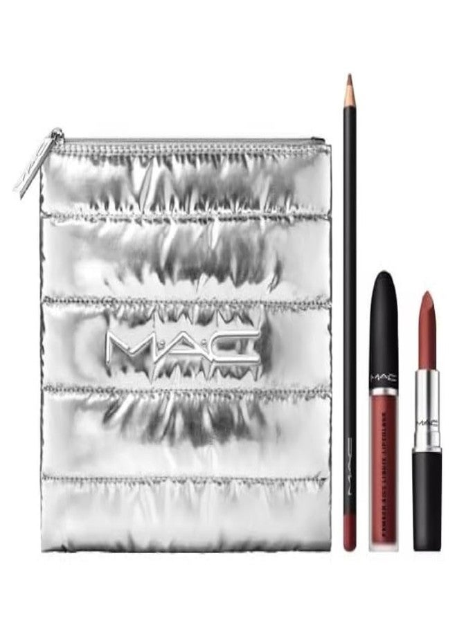 Kits MAC Powdered Snow Powder Kiss Lip Brown XMAS'23 - Image 1