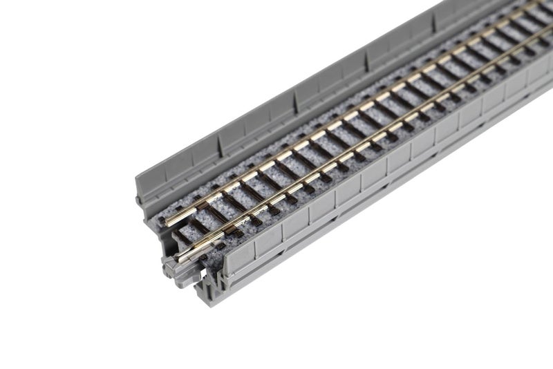 Kato 20-400 N 248mm (9 3/4") Single Track Straight Viaduct Track (2) UniTrack - Image 3
