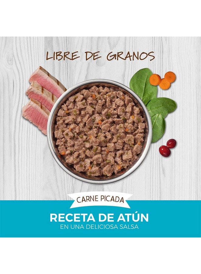 غريزة طعام القطط الرطب الطبيعي المفروم الأصلي من إنستينكت، خالي من الحبوب - تونة حقيقية، 3.5 أونصة (عبوة من 12 قطعة) - Image 1