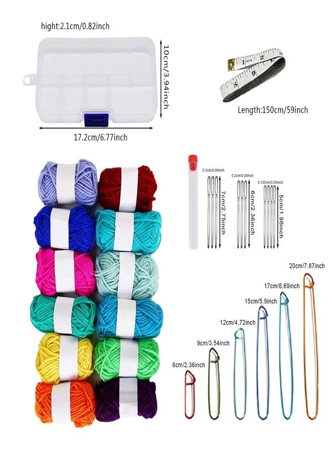 Aulufft 53 Pieces Mesh Plastic Canvas Kit Including 11 Shapes Clear Plastic Sheets and Embroidery Tools for Embroidery, Knit, Yarn Crafting - Image 3