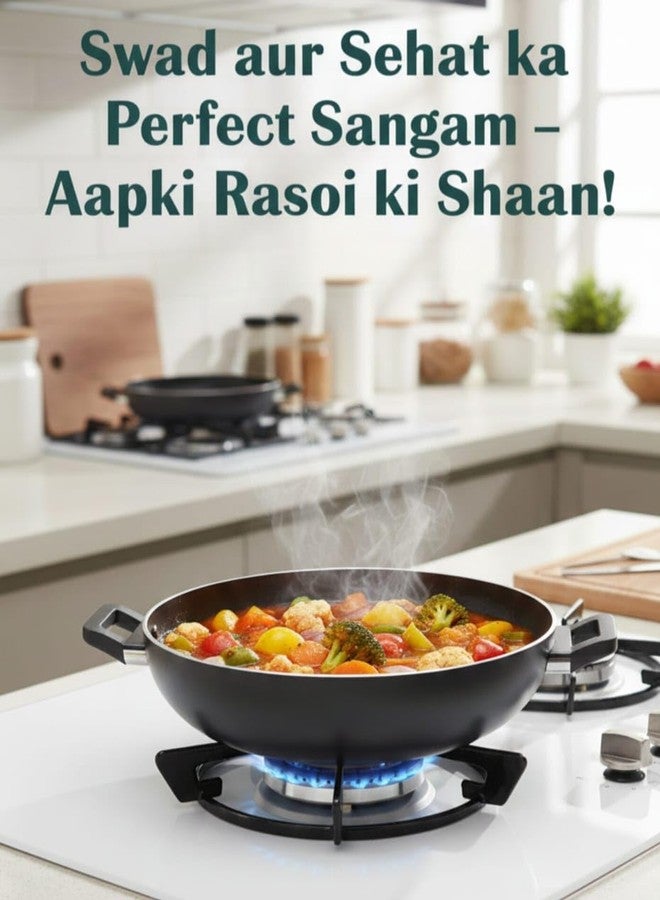 Non-Stick Kadai with Dual Handles, - Image 2
