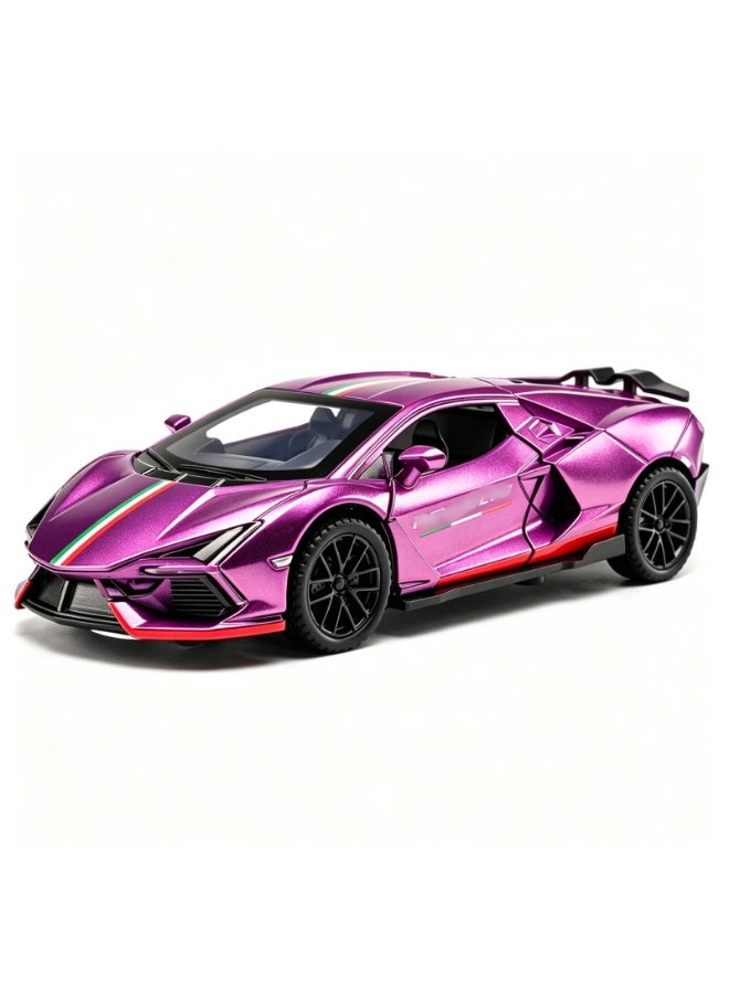LAMBORGHINI High-Detail Alloy Car Model with Realistic Lighting & Sound Effects, 1:32 Scale Die-Cast Vehicle, Collectible Display Model for Adults & Kids - Image 1