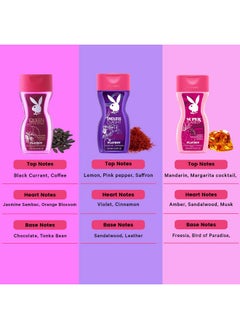 PLAYBOY Queen Of The Game + Endless Night Women + Super Women Shower Gel Combo For Women (750 Ml, Pack Of 3)  - Image 4