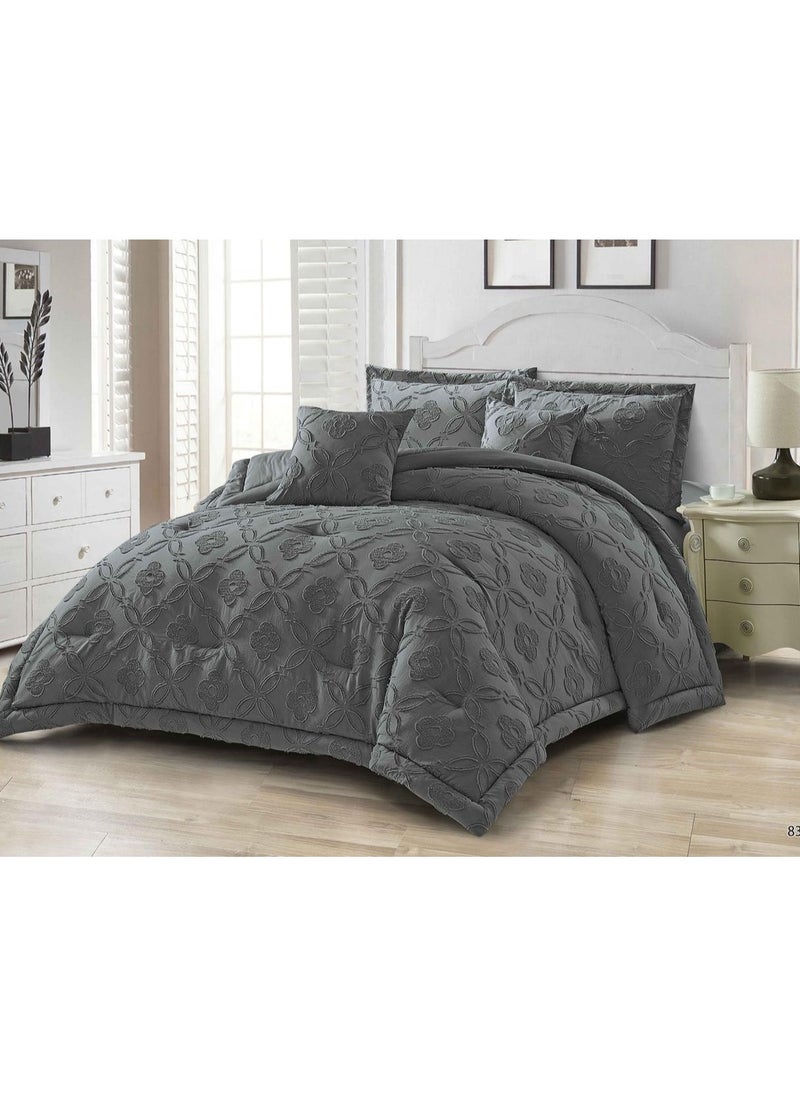 Generic DUOMA HOME New model 3D cut-out duvet cover set , king size ,6pcs set with duvet cover 220*240cm and fit sheet and 4pcs pillowcases 