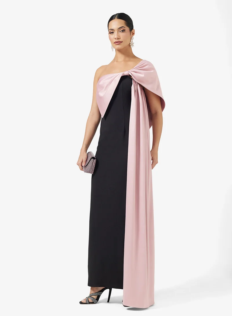 Namshi x Two Tone Off Shoulder A Line Dress