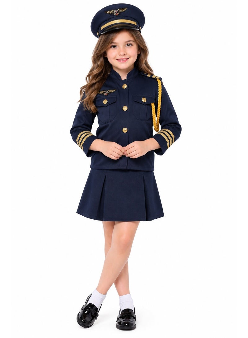 costumax Female Pilot Costume For Girls - Image 1