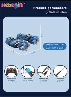 MEBEGIN Remote Control Car Toy with Light and Music, 2.4 GHz Double Side Radio Control Drift Race Car, Gesture Sensing RC Stunt Car, Suitable for Various Roads, Ideal Gift for Kids Aged 8+  - Image 4