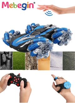 MEBEGIN Remote Control Car Toy with Light and Music, 2.4 GHz Double Side Radio Control Drift Race Car, Gesture Sensing RC Stunt Car, Suitable for Various Roads, Ideal Gift for Kids Aged 8+  - Image 1