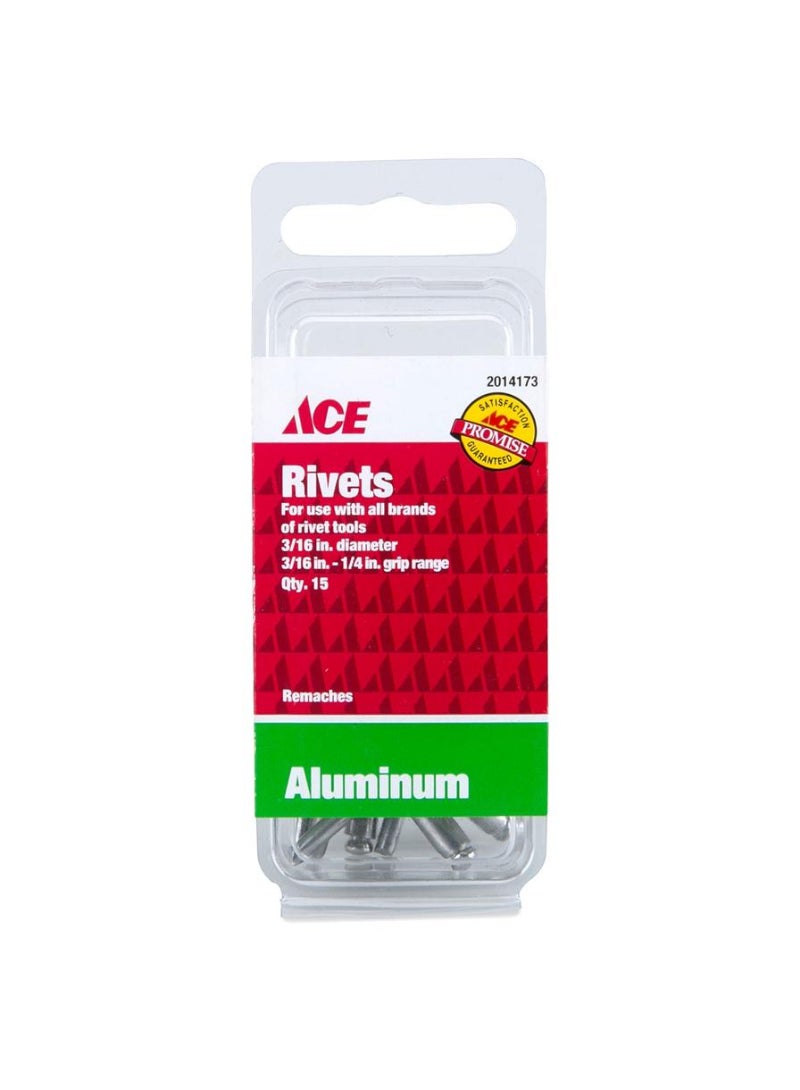ACE Aluminium Rivet 4.8mm Pack Of 15 