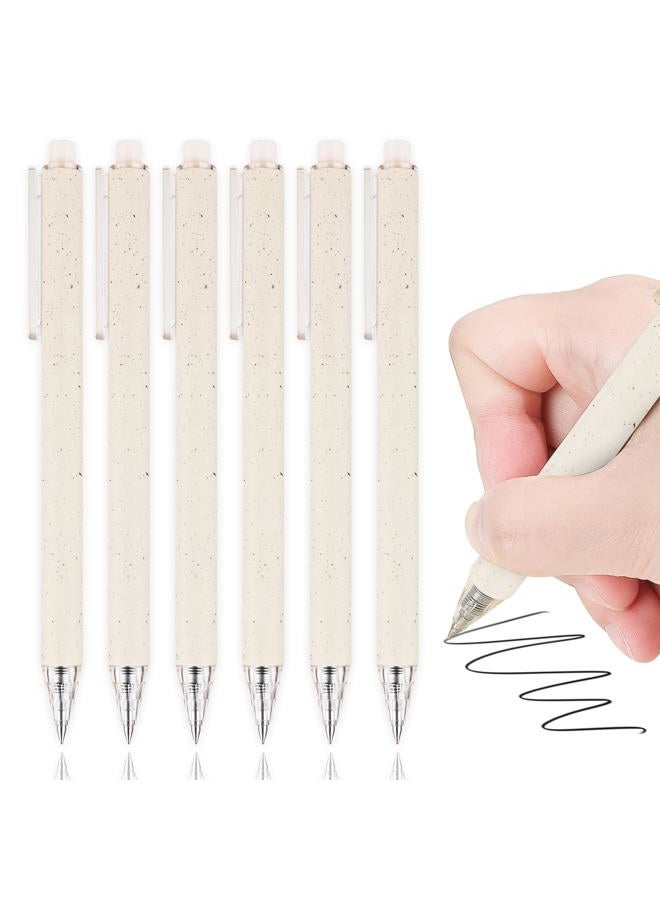 RIANCY Gel Pens, 6 Pcs 0.5mm Black Ink Pens Fine Point Aesthetic Pens Smooth Writing Pen Cute Office School Supplies Gifts for Women Men - Image 1