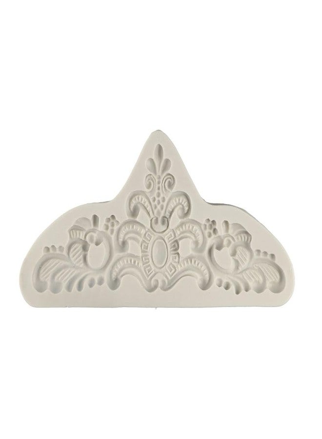 Pokinge Vintage Relief Baroque Silicone Cake Mould,Crown Chocolate Moulds Non Stick Sugarcraft Fondant Cake Decorating Tools for DIY Pastry Baking Tool - Image 1