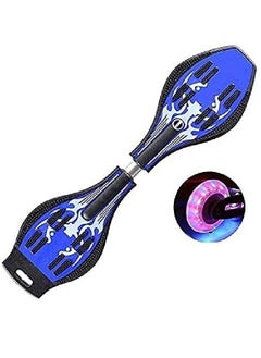 Generic Skate Board Wave Skate Board with Carry Bag .Flash Colorful Light on Wheels (Multi Color and Multi Design) (Red WaveBoard)  - Image 2