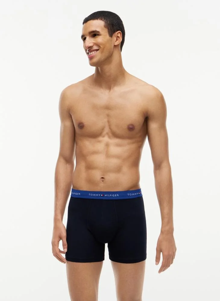 Tommy Hilfiger  3-Pack Signature Contrast Waistband Boxer Briefs for Men | Best Price UAE