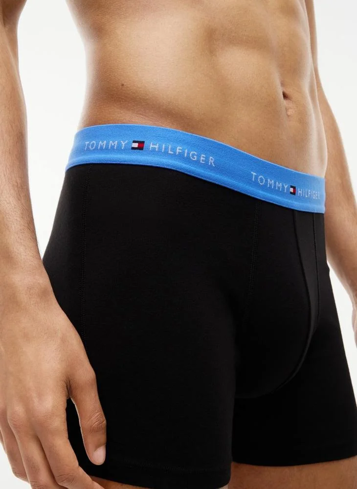 Tommy Hilfiger  3-Pack Signature Contrast Waistband Boxer Briefs for Men | Best Price UAE