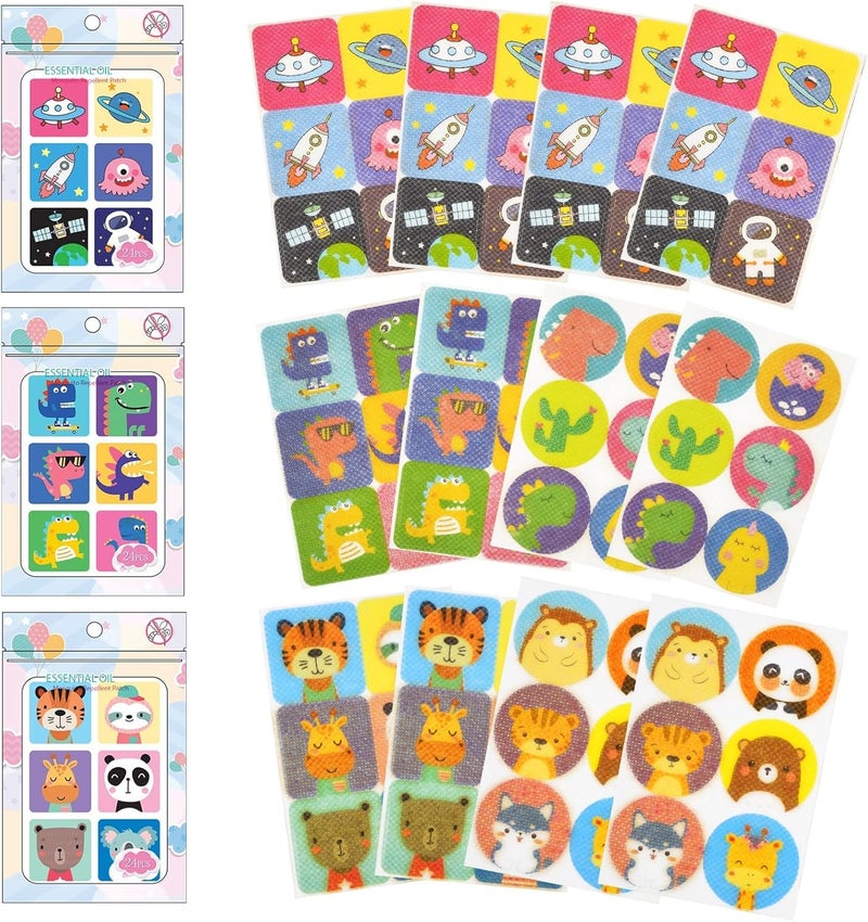 72 Count Mosquito Repellent Stickers, Natural Bug Patches for Kids and Outdoor Camping Use - Image 1