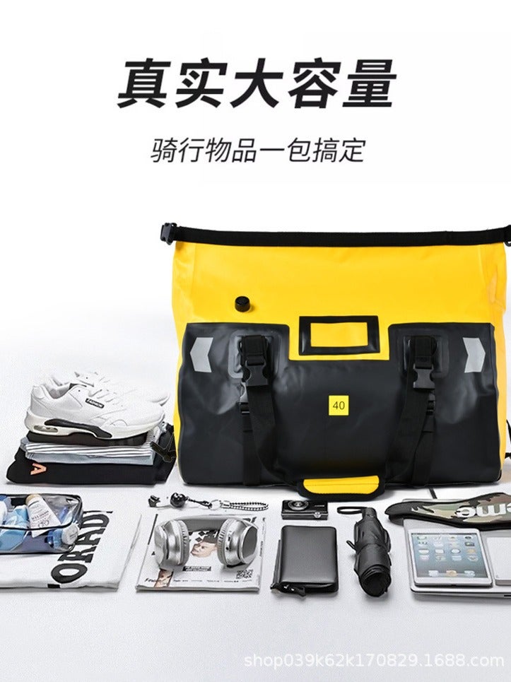 PVC Waterproof Motorcycle Tail Bag – Large Capacity 66L Back Seat Carry Bag - Image 5