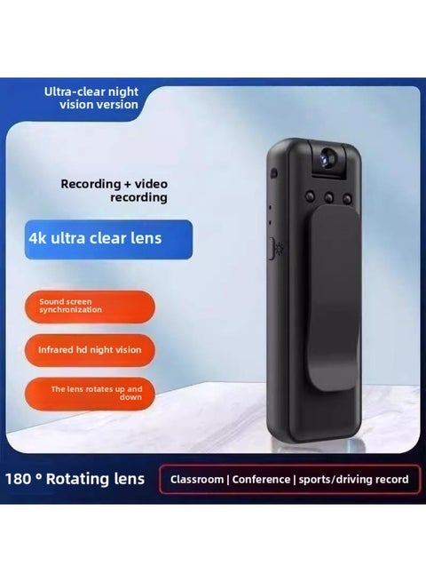 HD Sports Camera Recording Pen With Video Recording DV Recording Function All-in-one Machine Anti-shake Recording Pen Law Enforcement Recorder-Body Color:Ultra-clear Version [network Recording, Ultra-clear Night Vision, Automatic Saving]-128g