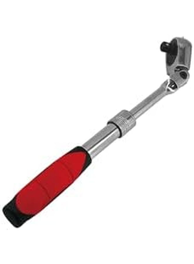 Black 3 8 Inch Drive Telescopic Ratchet Set Quick Release Socket Wrench With Comfort Grip - Image 2