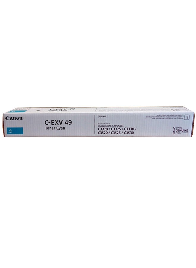 كانون تونر كانون الأصلي C-EXV49 أزرق مع: iR-C3320 iR-3325 iR-C3330i iR-C3520 iR-C3525 iR-C3530i - Image 1