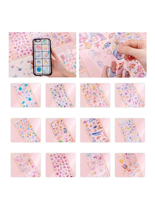 TXIN 5 Sheets Cute 3D Stickers Calendar Scrapbook Planner Journal Stickers for Girls, Sent 3-5 Styles Randomly - Image 3