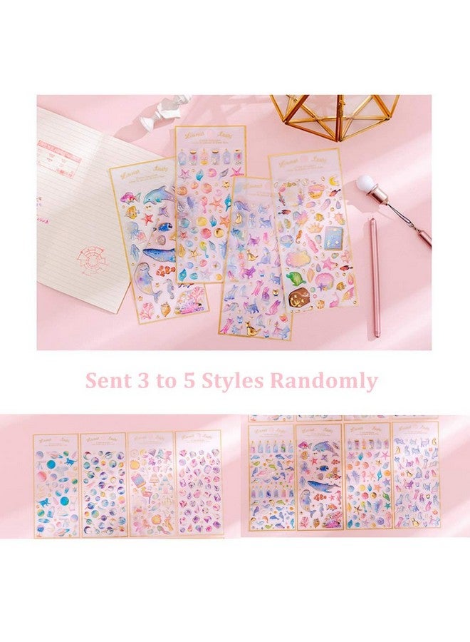TXIN 5 Sheets Cute 3D Stickers Calendar Scrapbook Planner Journal Stickers for Girls, Sent 3-5 Styles Randomly - Image 2