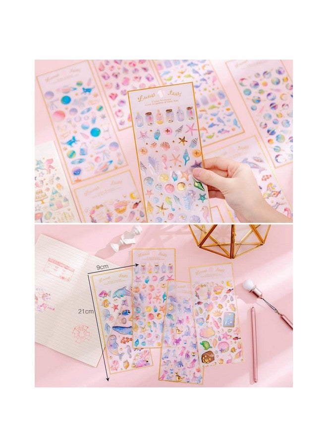 TXIN 5 Sheets Cute 3D Stickers Calendar Scrapbook Planner Journal Stickers for Girls, Sent 3-5 Styles Randomly - Image 4