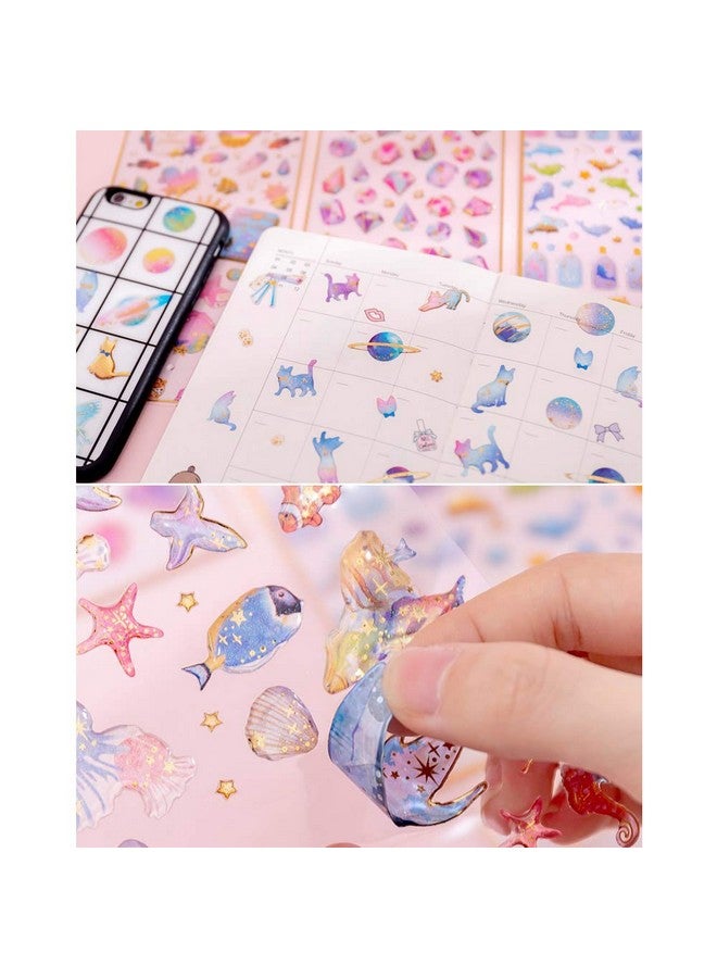 TXIN 5 Sheets Cute 3D Stickers Calendar Scrapbook Planner Journal Stickers for Girls, Sent 3-5 Styles Randomly - Image 5