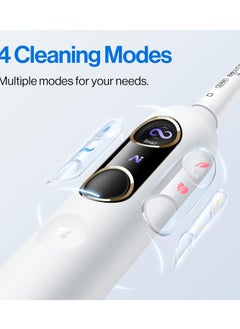 usmile Y10 Pro Electric Toothbrush with 24/7 Smart Screen, Responsive Brushing, Smart Toothbrush with Pressure Control, 1 Charge Last 6 Months  - Image 5