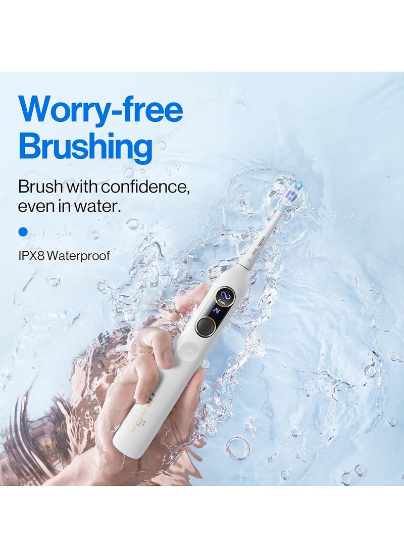usmile - Y10 Pro Electric Toothbrush with 24/7 Smart Screen, Responsive Brushing, Smart Toothbrush with Pressure Control, 1 Charge Last 6 Months - Image 1