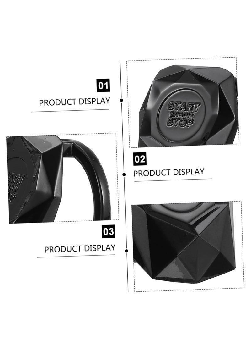 Excefore Car Engine Start Button Cover, Car Start Button Covers Key Ignition Cover Car Bling Ring Sticker Cap Ignition Accessories car Sticker fire Cover Iron Universal  - Image 5