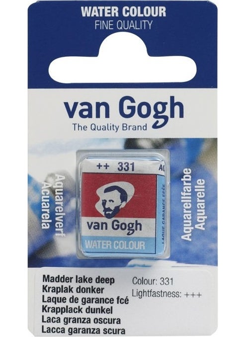 Talens - Van Gogh 1/2 Tablet Watercolor 331 Madder Lake Deep - Image 1