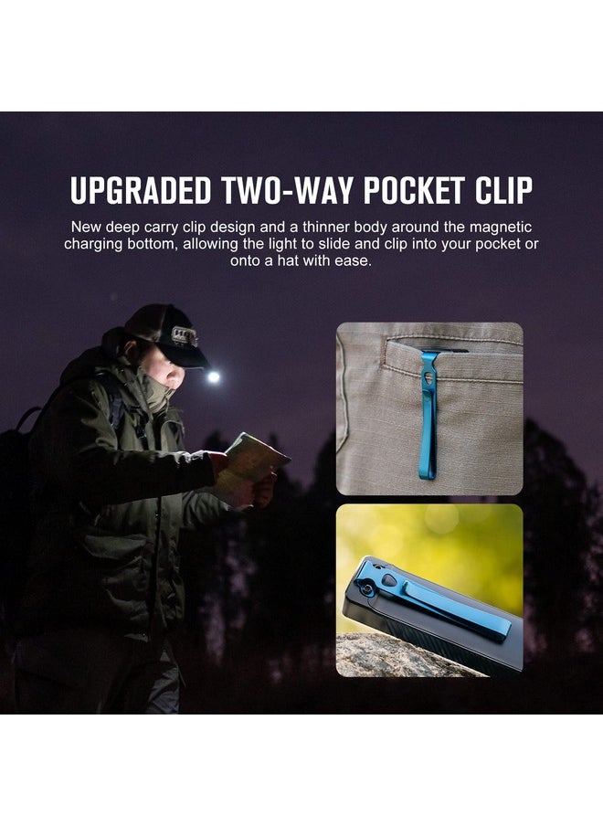 OLIGHT OLIGHT Arkfeld UV Rechargeable EDC Flashlight, 1000 Lumens White LED and 365nm Blacklight Combo for Outdoors, Emergency, Working, Pet Urine Detection (OD Green CW)  - Image 4
