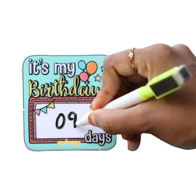 Oye Happy Birthday Countdown Magnet Unique Magnet for FriendsGirlfriendBoyfriendHusbandWife to Gift on Birthday - Image 4