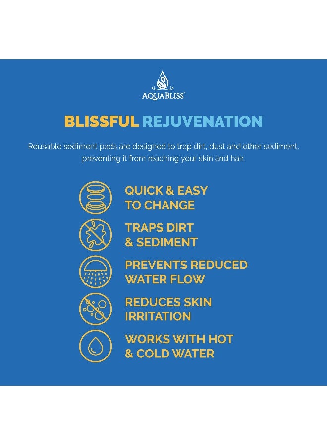 AquaBliss فلتر دش أكوابليس وسادات ترسيب لحماية بشرتك وشعرك من الصدأ والغبار والرمال والشوائب الأخرى في الماء متوافق مع SF400 SF50030Pack - Image 2