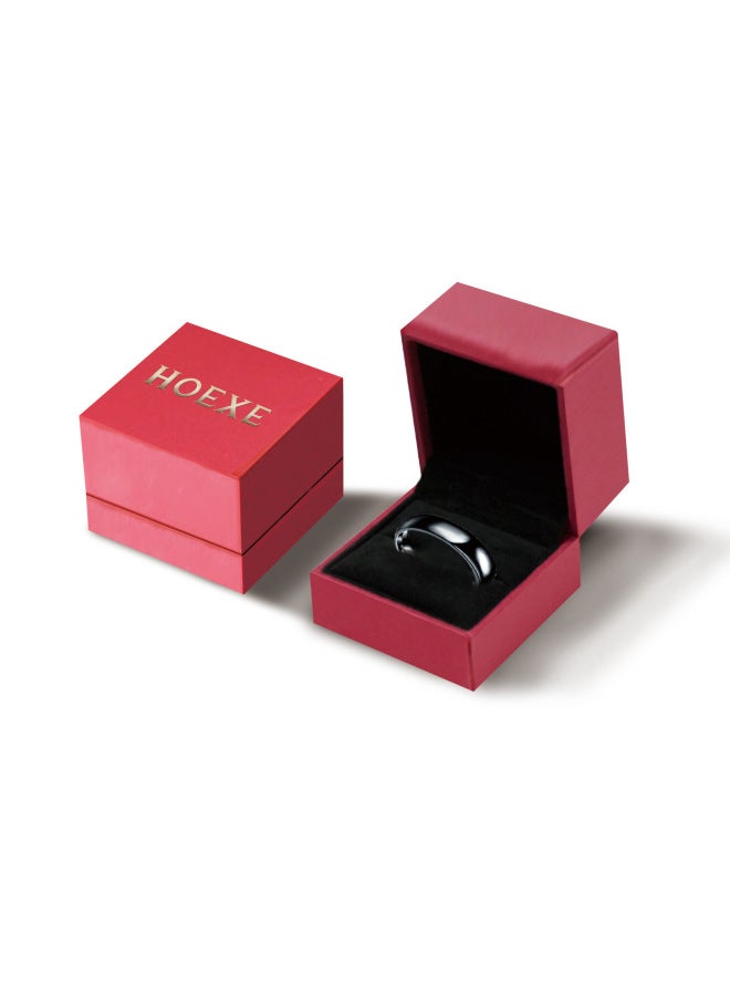 Yes Obsidian Ring Stainless Steel Ring Men's And Women's Smooth Fashion Casual Boutique Hand Accessories - Image 1