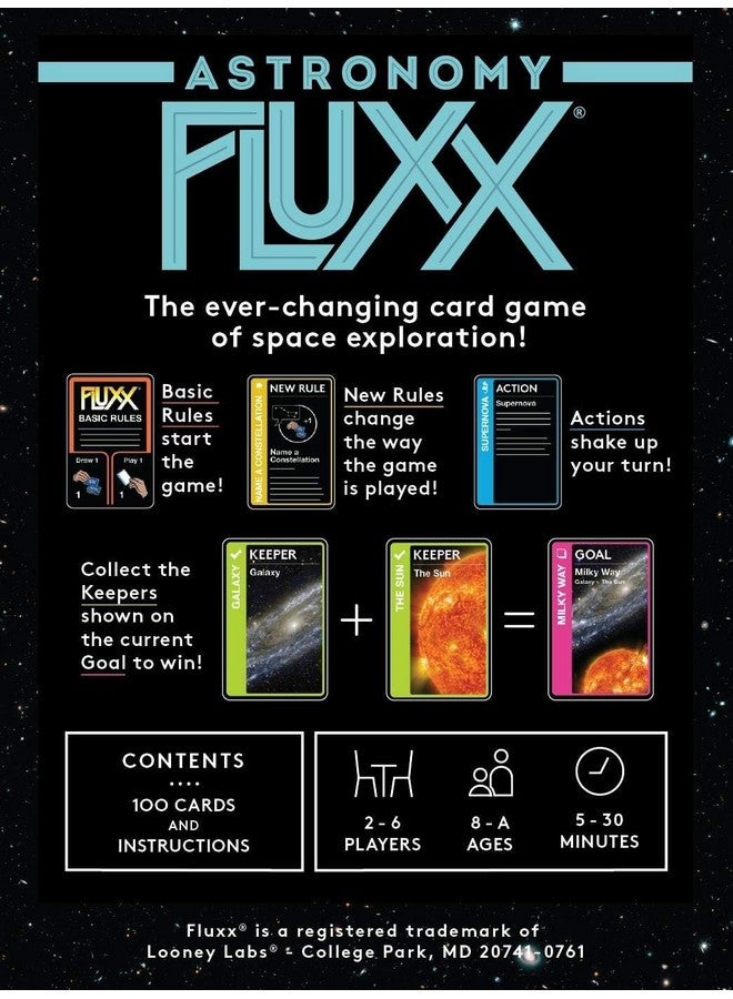 Looney Labs Astronomy Fluxx Card Game - Explore Space with NASA Photographs  - Image 4