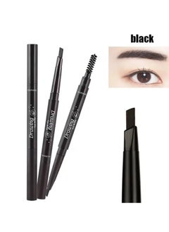 Drawing Without Dignity Retractable Eyebrow Pencil Black Double Sided Fine Tip draws defines and fills eyebrows  - Image 1