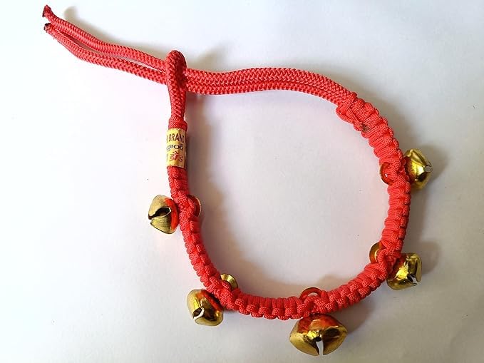 PMW - Ghanta for Small Baby Cow & Buffalo/Bull Neck Rope (Colour: Red) Size: 4 Ft (Pack of 1), 5 Cm - Image 2