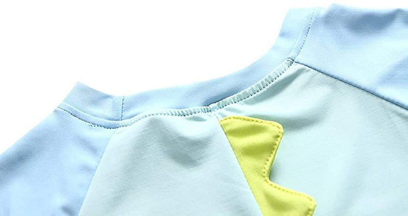 SGMWVB Baby and Toddler Boys' 3-Piece Swimsuit Set Kids Dinosaur Bathing Suit Swimwear with Hat Surfing Suit UPF 50+(6-9 Months) - Image 4