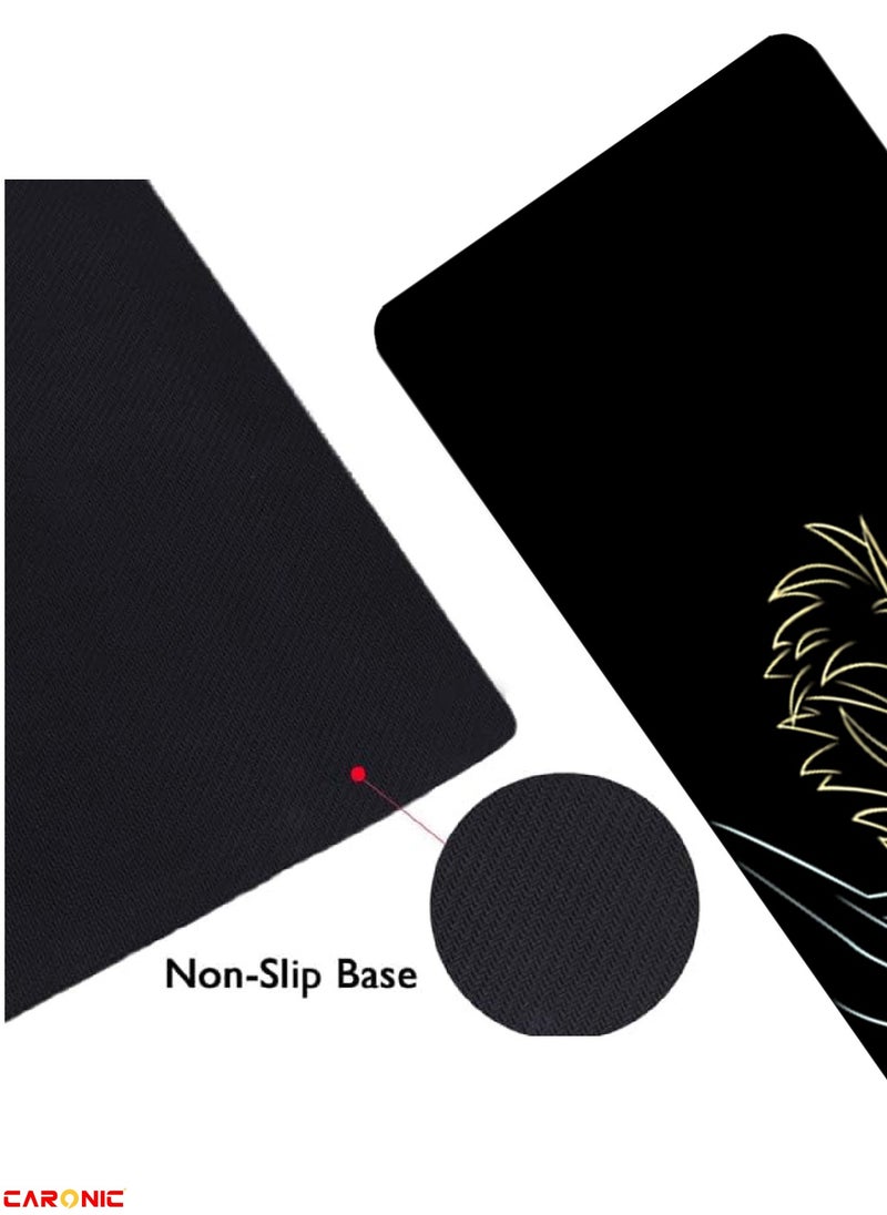 CARONIC - Large Gaming Mouse Pad with Superior Micro Weave Cloth Extended Desk Mousepad with Stitched Edges Non-Slip Base Water Resist Keyboard Pad For Gamer And Office Home ZD 244 - Image 1