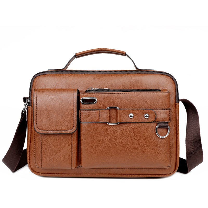 Men'S Bag Crossbody Bag Men'S Casual Backpack Business Bag Shoulder Crossbody Bag Men'S Portable Horizontal Bag - Image 1