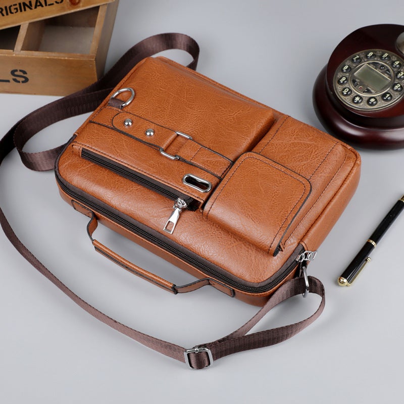 Men'S Bag Crossbody Bag Men'S Casual Backpack Business Bag Shoulder Crossbody Bag Men'S Portable Horizontal Bag - Image 5